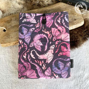 Booksleeve Dragon Dark Pink Purple