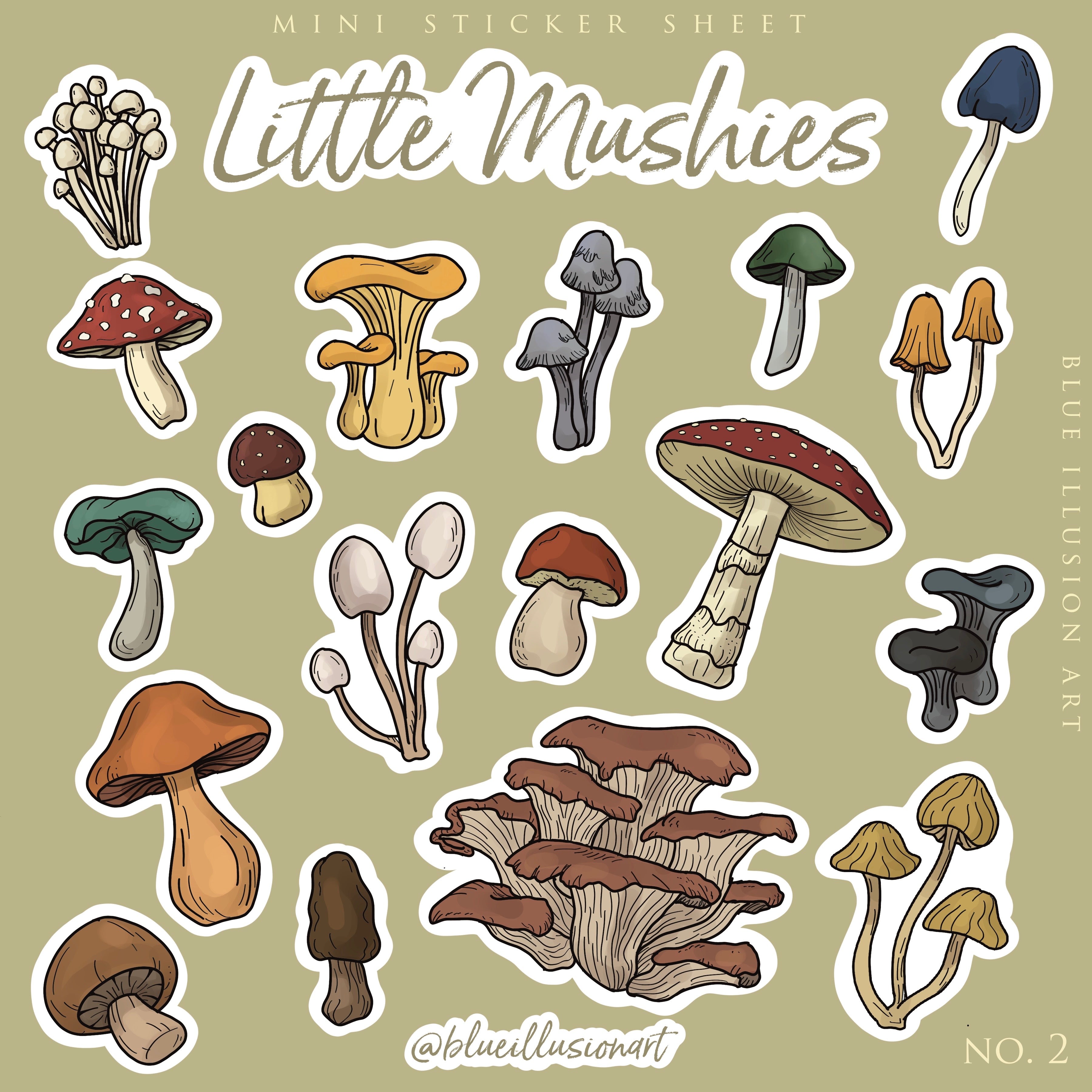 Little Mushies | Mini Sticker Sheet NO. 2