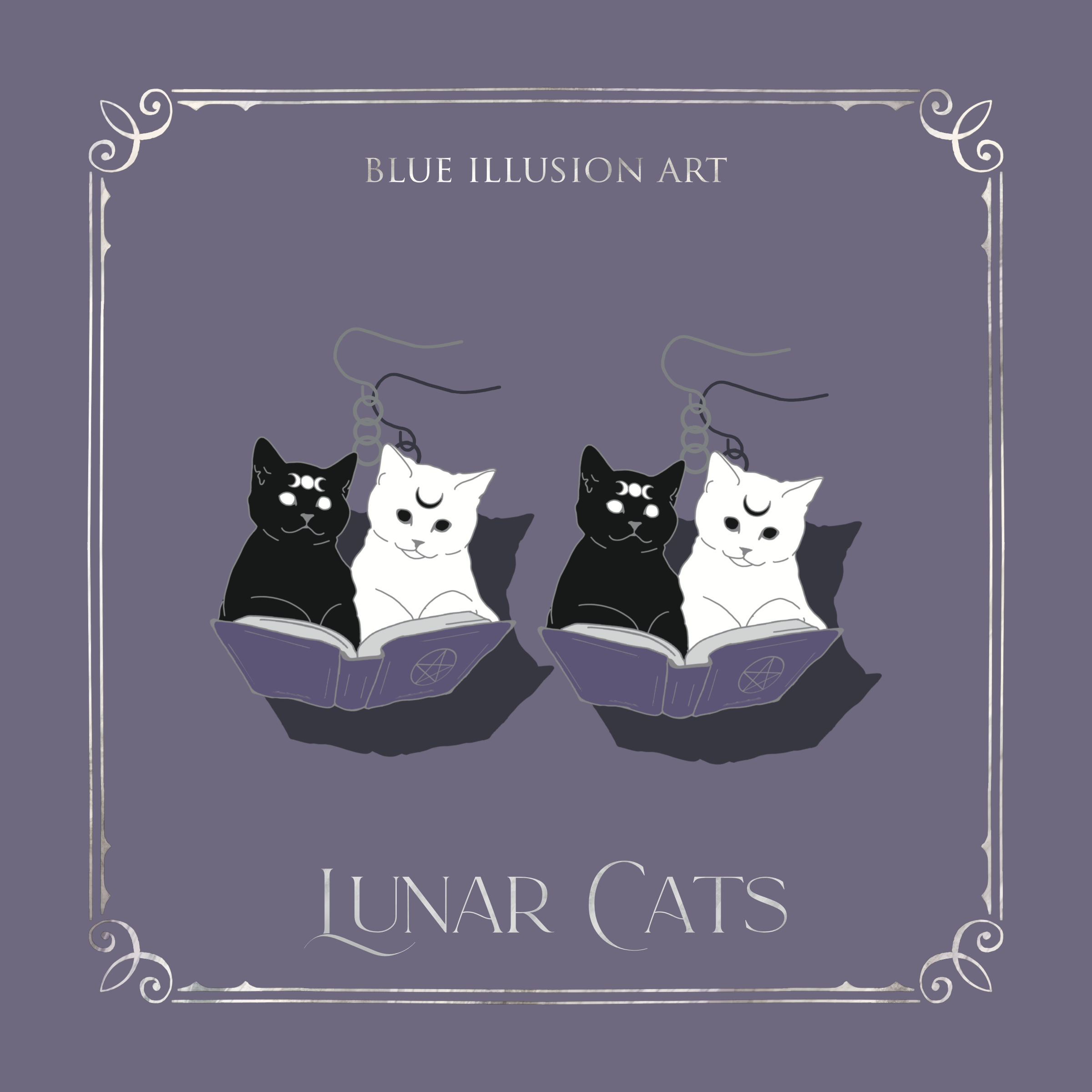 Lunar Cats | Earrings