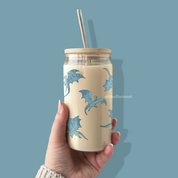 Blue Dragons | Glass Tumbler