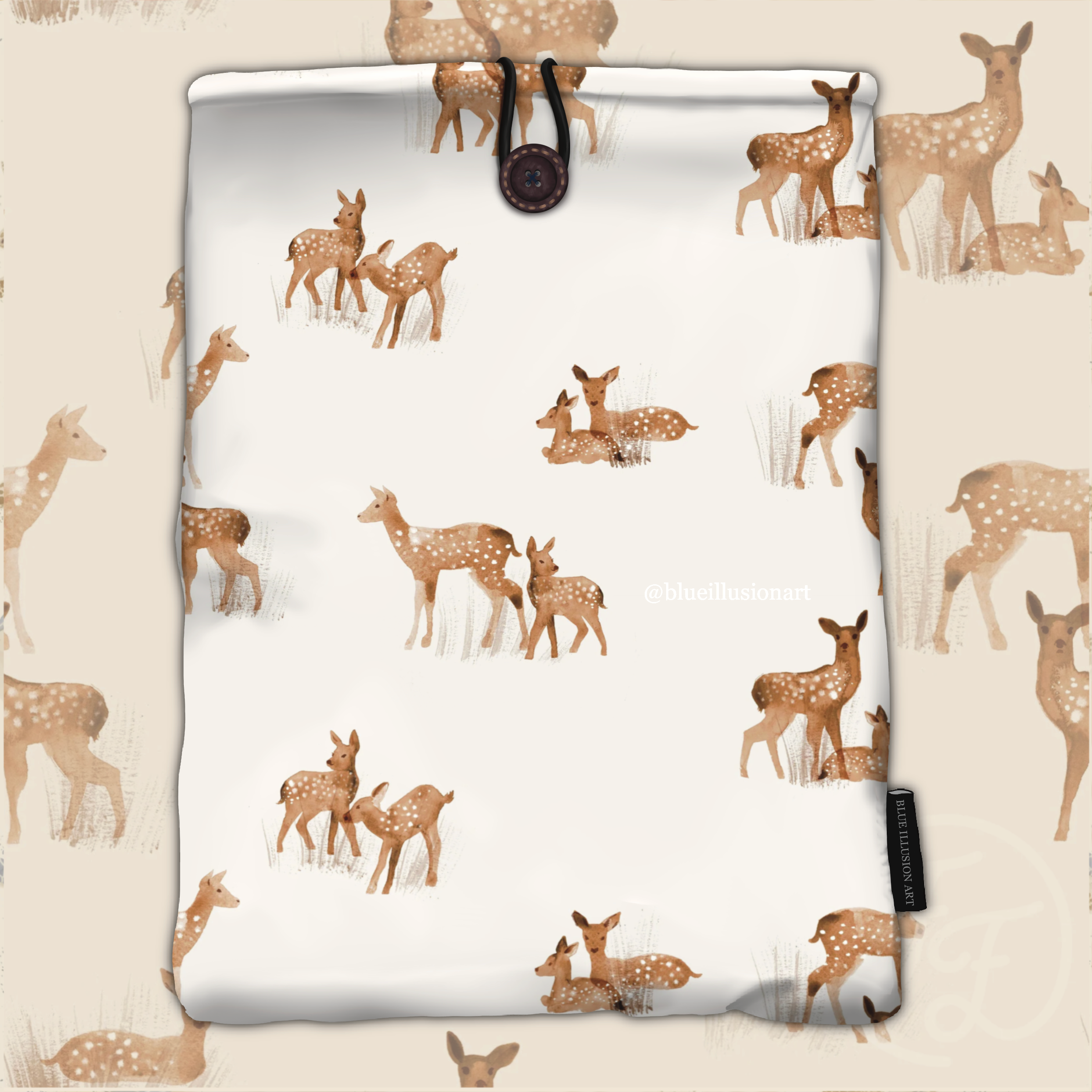 Jersey E-Reader sleeve Fawn