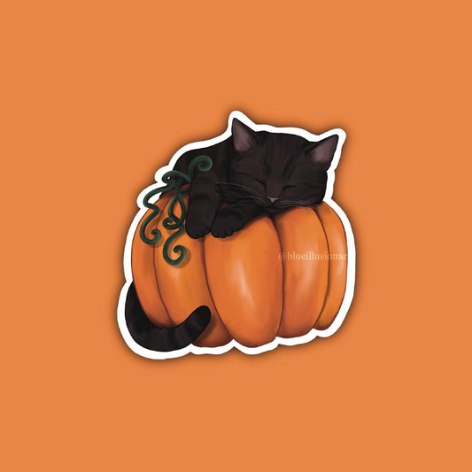 Pumpkin Cat | Single Sticker